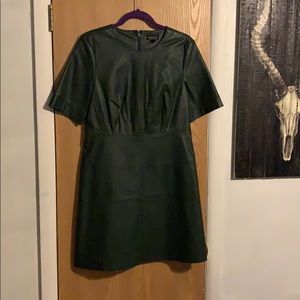 Topshop Faux Leather Dress